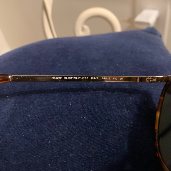 Ray Ban Olympian tortoise shell aviator sunglasses - Picture 6 of 9